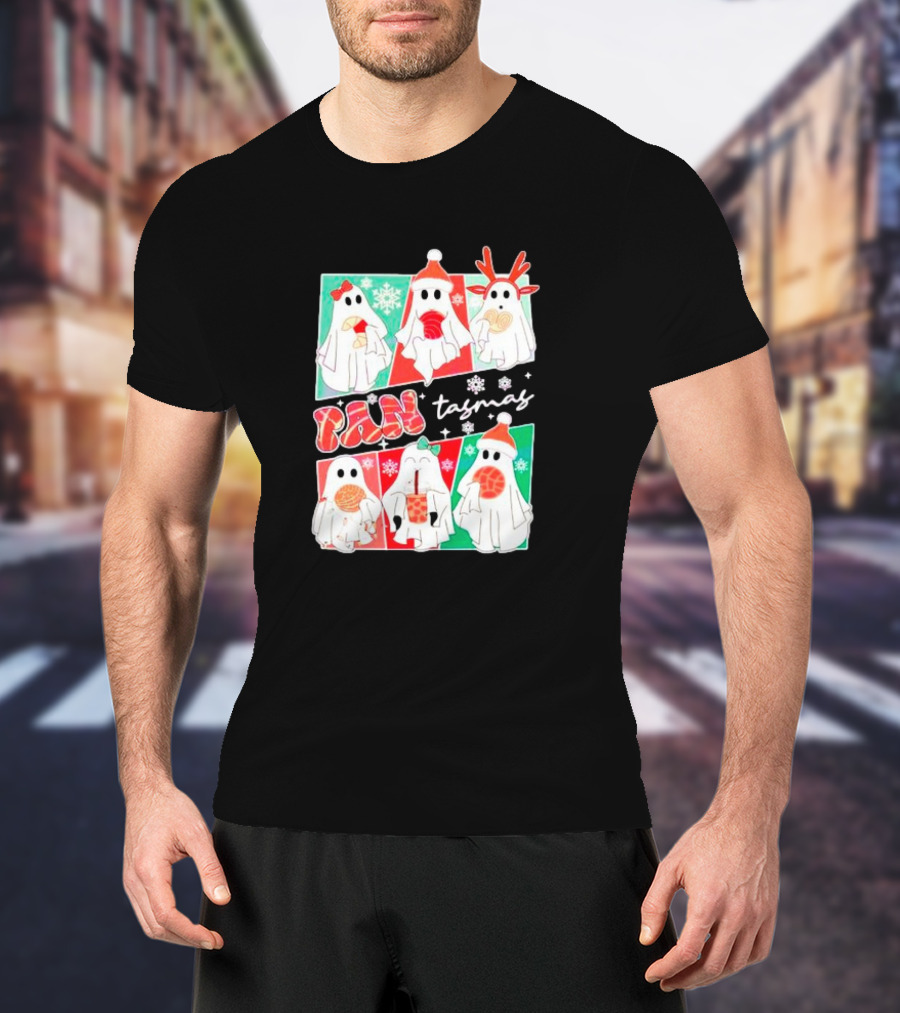 Pantasmas Ghost Christmas Santa Conchas Festive Fun T-Shirt