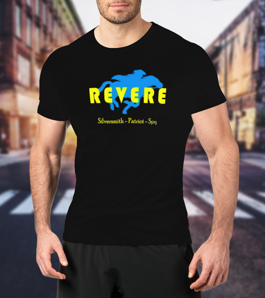 Revere Silversmith Patriot Spy Riding Horse T-Shirt