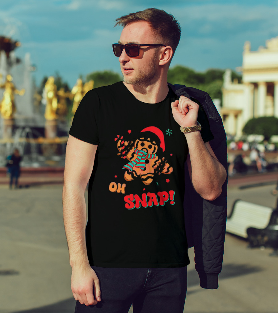 Oh Snap Gingerbread Christmas T-Shirt