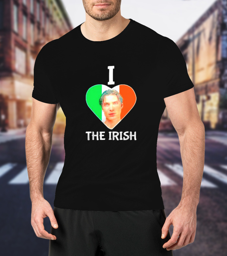 I Love The Irish Cillian Heart Flag T-Shirt