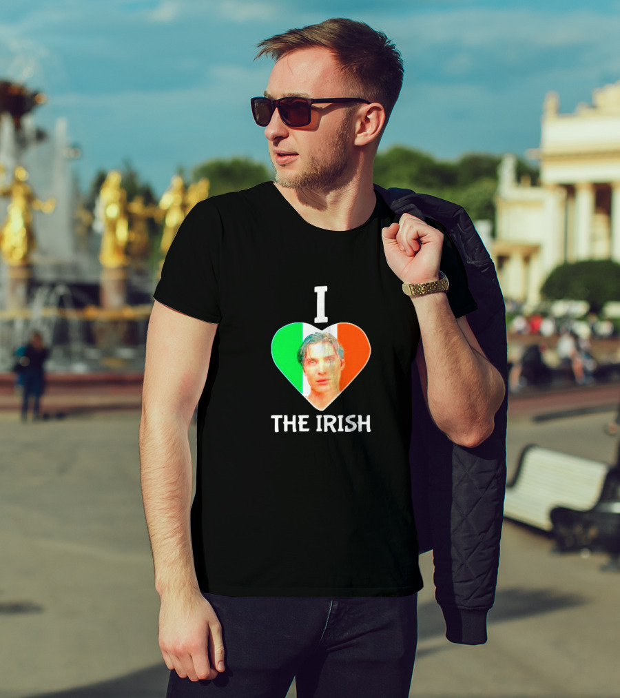 I Love The Irish Cillian Heart Flag T-Shirt