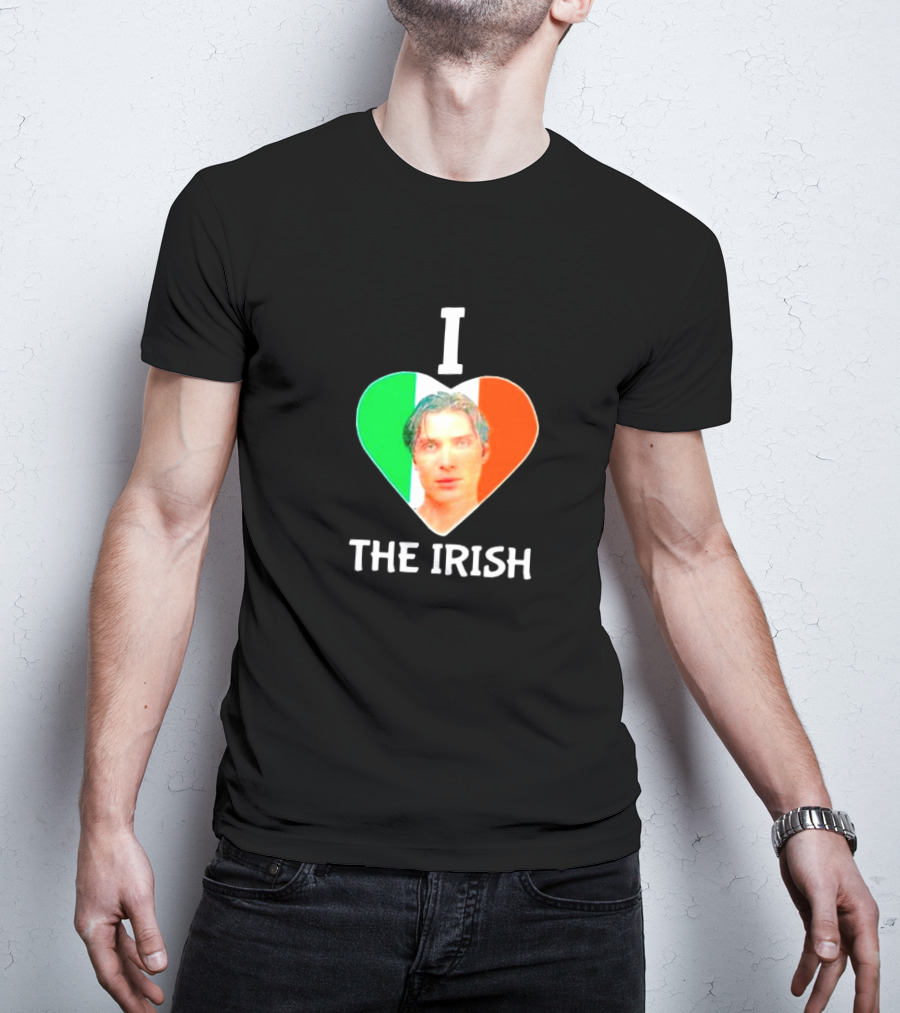 I Love The Irish Cillian Heart Flag T-Shirt