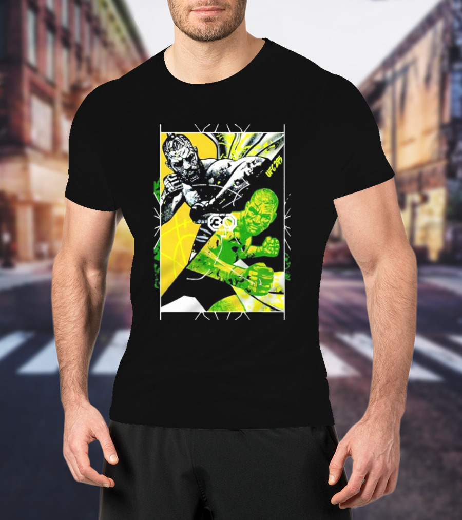 UFC 295 Artist Series Men’s 30th Anniversary Fighters Dynamic Action T-Shirt