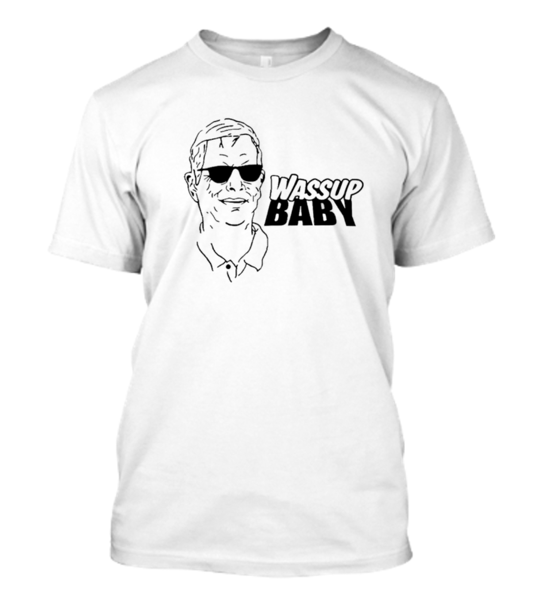 Wassup Baby Ron Rivera Sunglasses Sketch T-Shirt