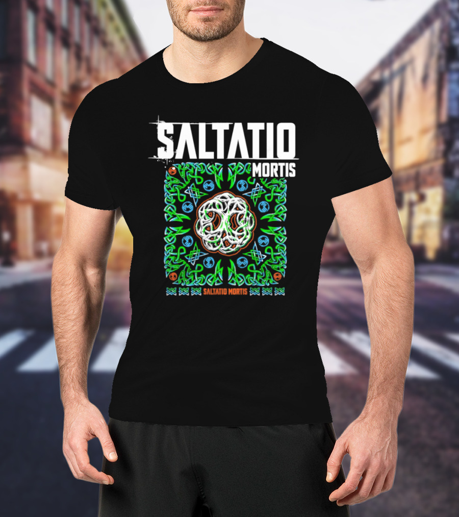 Saltatio Mortis Celtic Knotwork Green Mystical T-Shirt