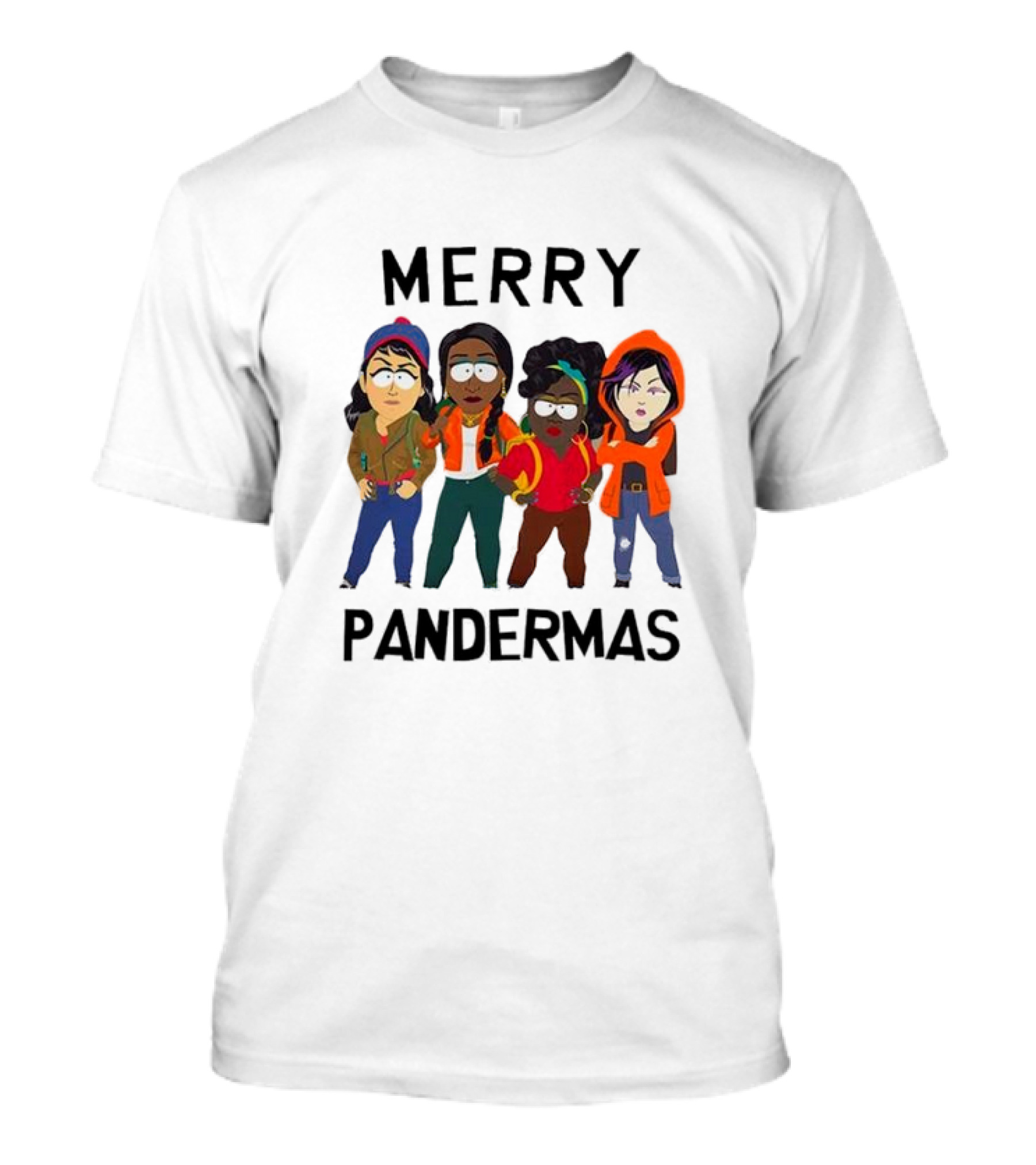 Merry Pandermas South Park Parody Characters Holiday T-Shirt