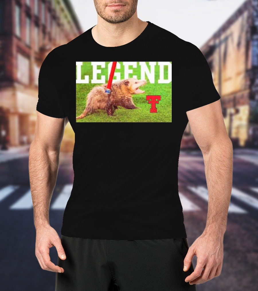Opossum Legend Texas Tech Football T-Shirt