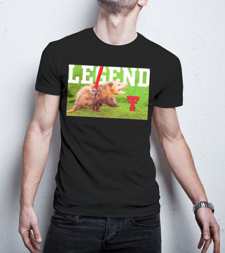 Opossum Legend Texas Tech Football T-Shirt