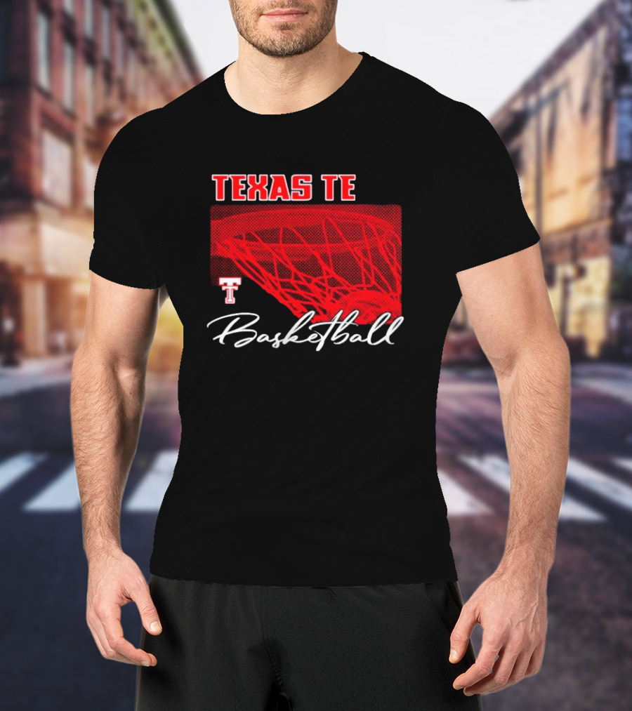 Texas Tech Basketball Red Net TT T-Shirt