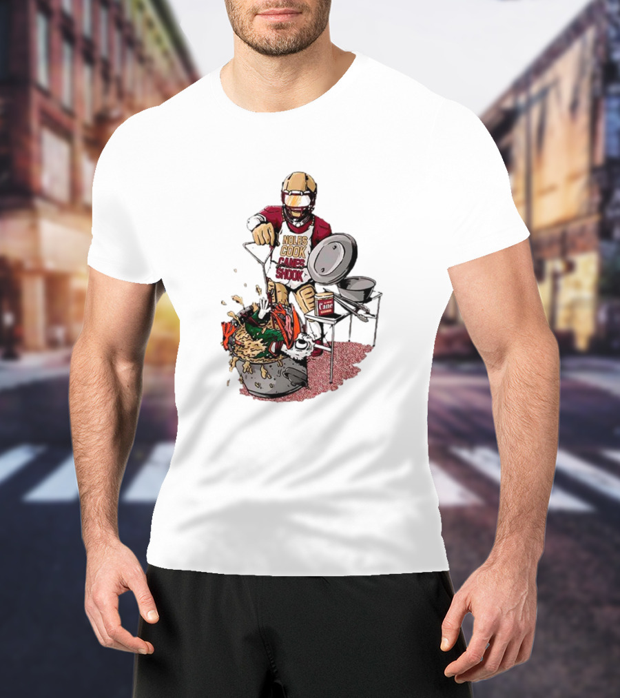 FSU Football Noles Cook Canes Shook Miami Hurricanes Rivalry T-Shirt