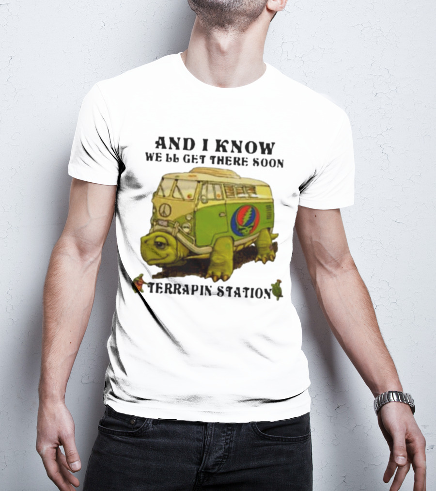 Grateful Dead Terrapin Station Turtle Bus I Know We'll Get There Soon T-Shirt
