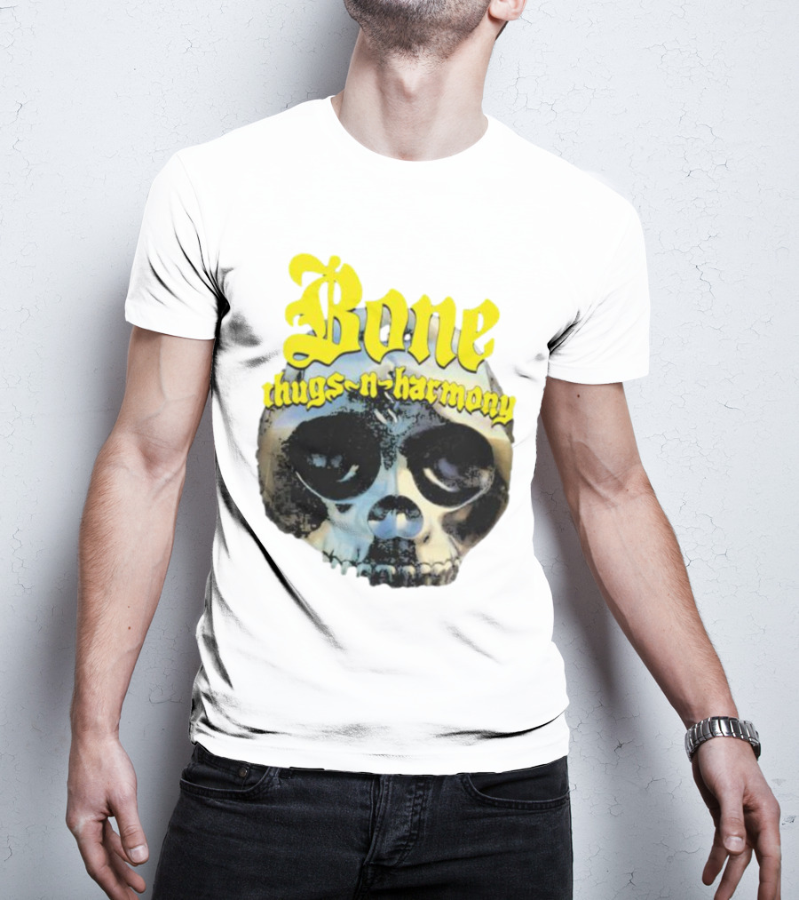 Los Angeles Lakers Bone Thugs-N-Harmony Thuggish Ruggish Skull T-Shirt