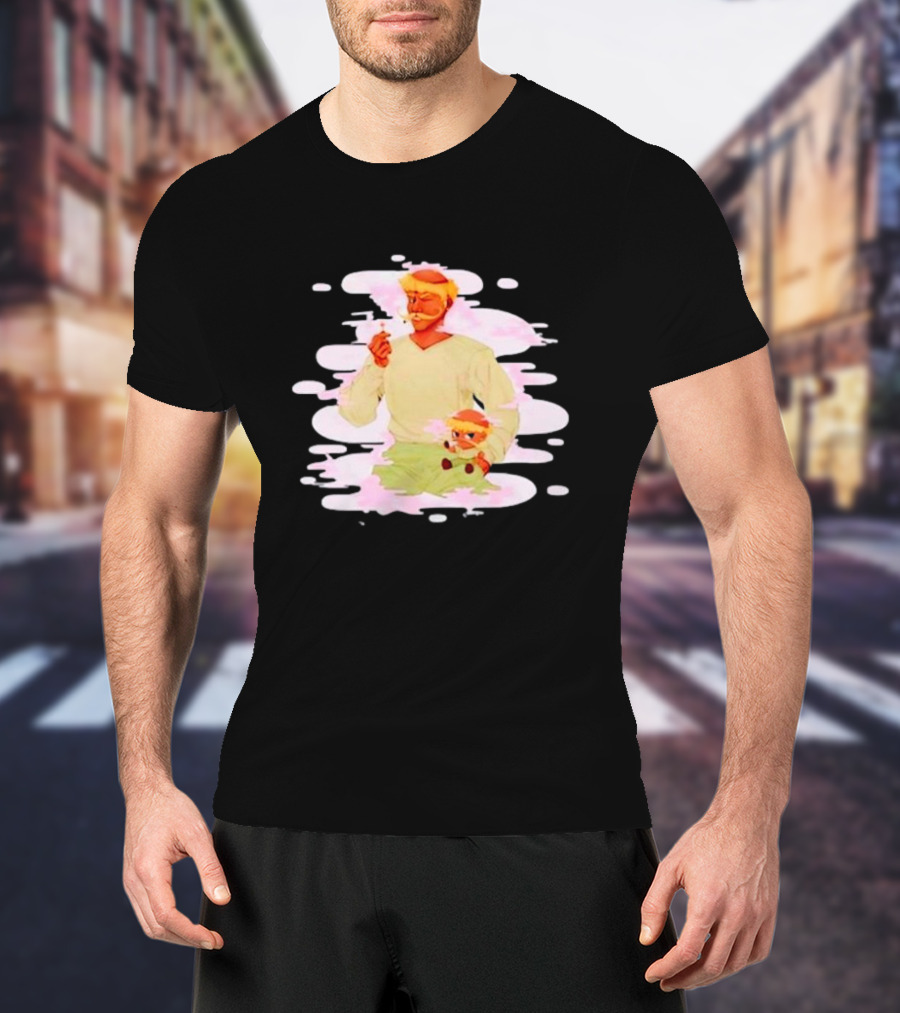 Big And Lil Ditter Smokin' Bonding Session T-Shirt