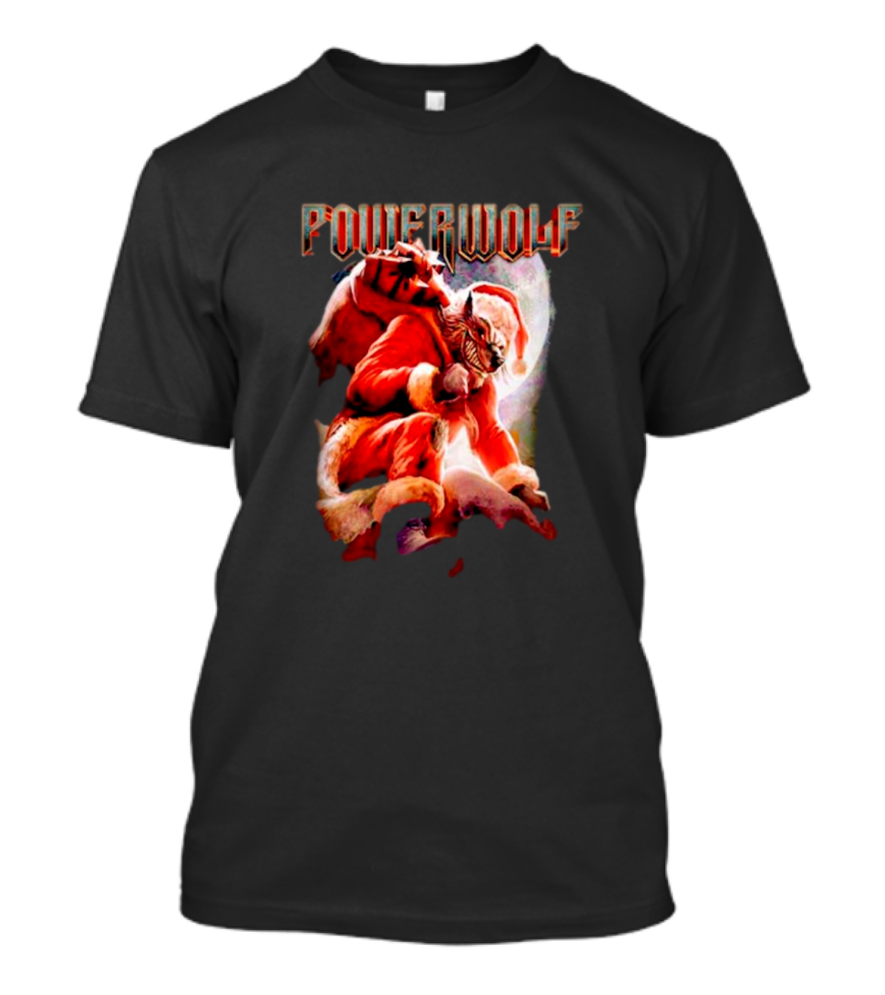 Powerwolf Wild X-Mas Santa Wolf Holiday Special T-Shirt