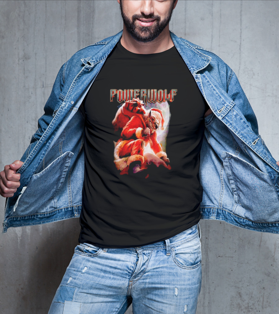 Powerwolf Wild X-Mas Santa Wolf Holiday Special T-Shirt