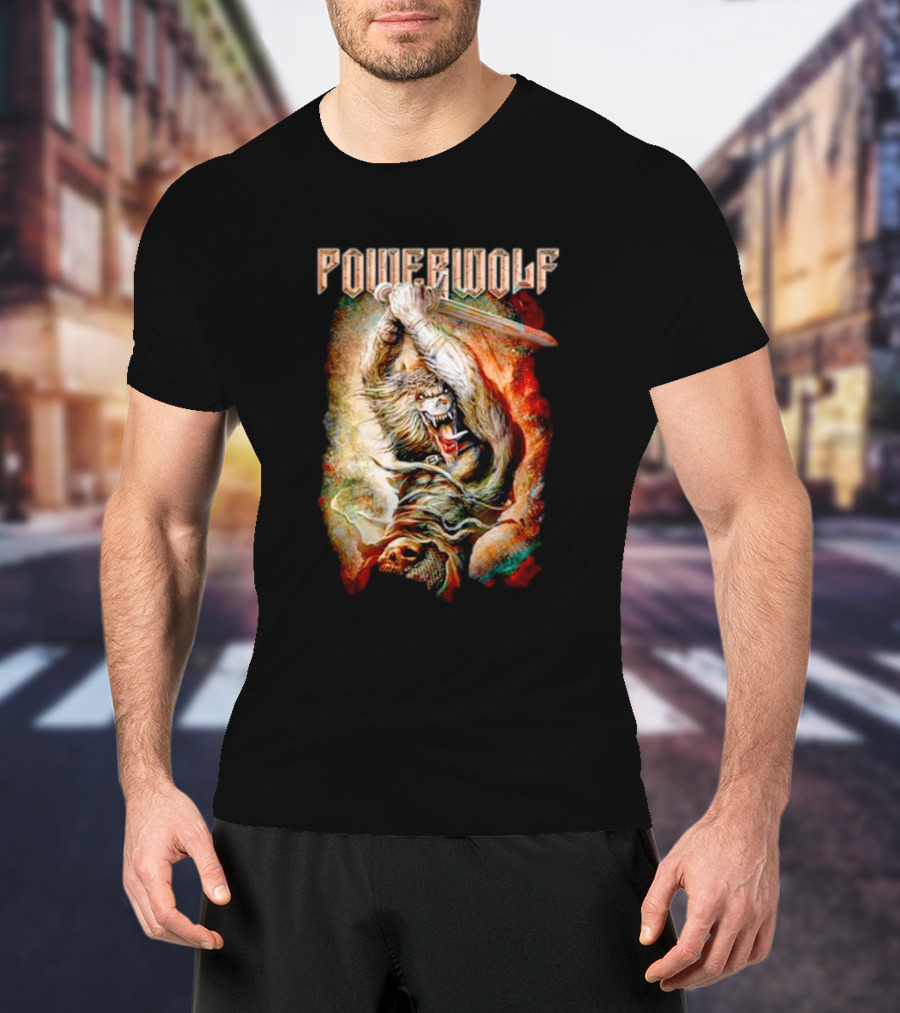 Powerwolf Wolves Of War Fearless Battle Charge T-Shirt