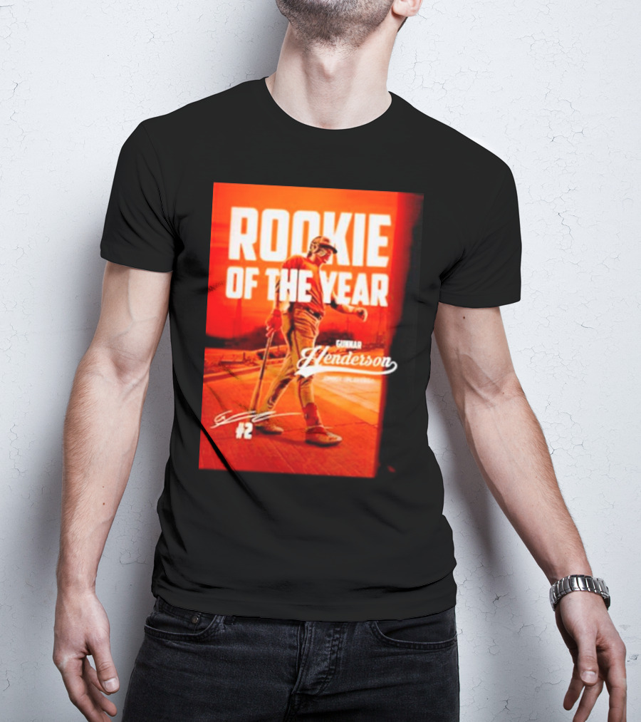 Gunnar Henderson #2 Rookie Of The Year ’23 T-Shirt
