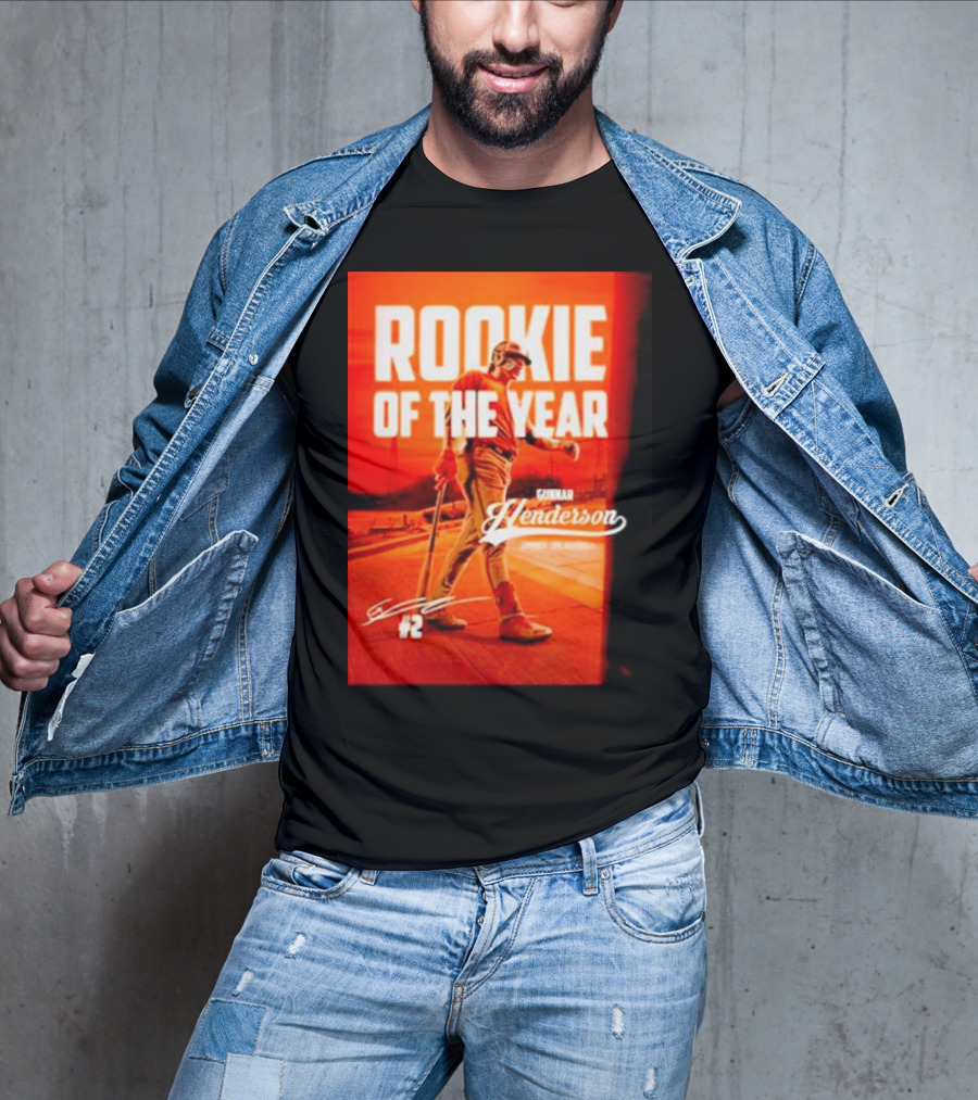 Gunnar Henderson #2 Rookie Of The Year ’23 T-Shirt