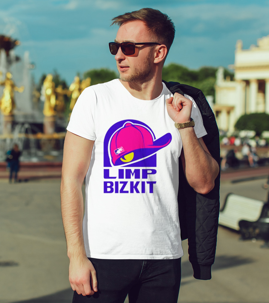 Limp Bizkit Logo With Pink Hat And Taco Bell T-Shirt
