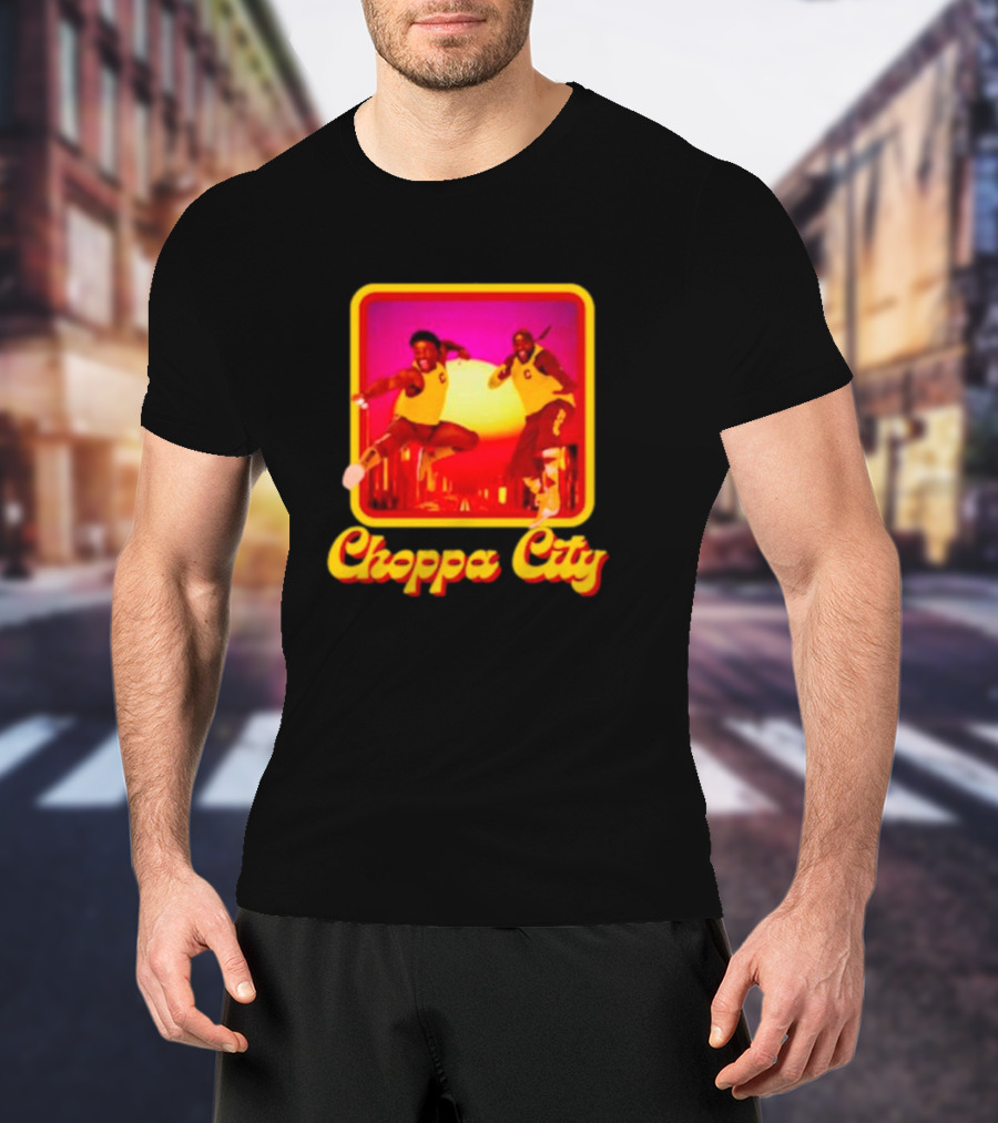 Atiba Choppa City Basketball Jump Action Duo In Yellow Outfits T-Shirt