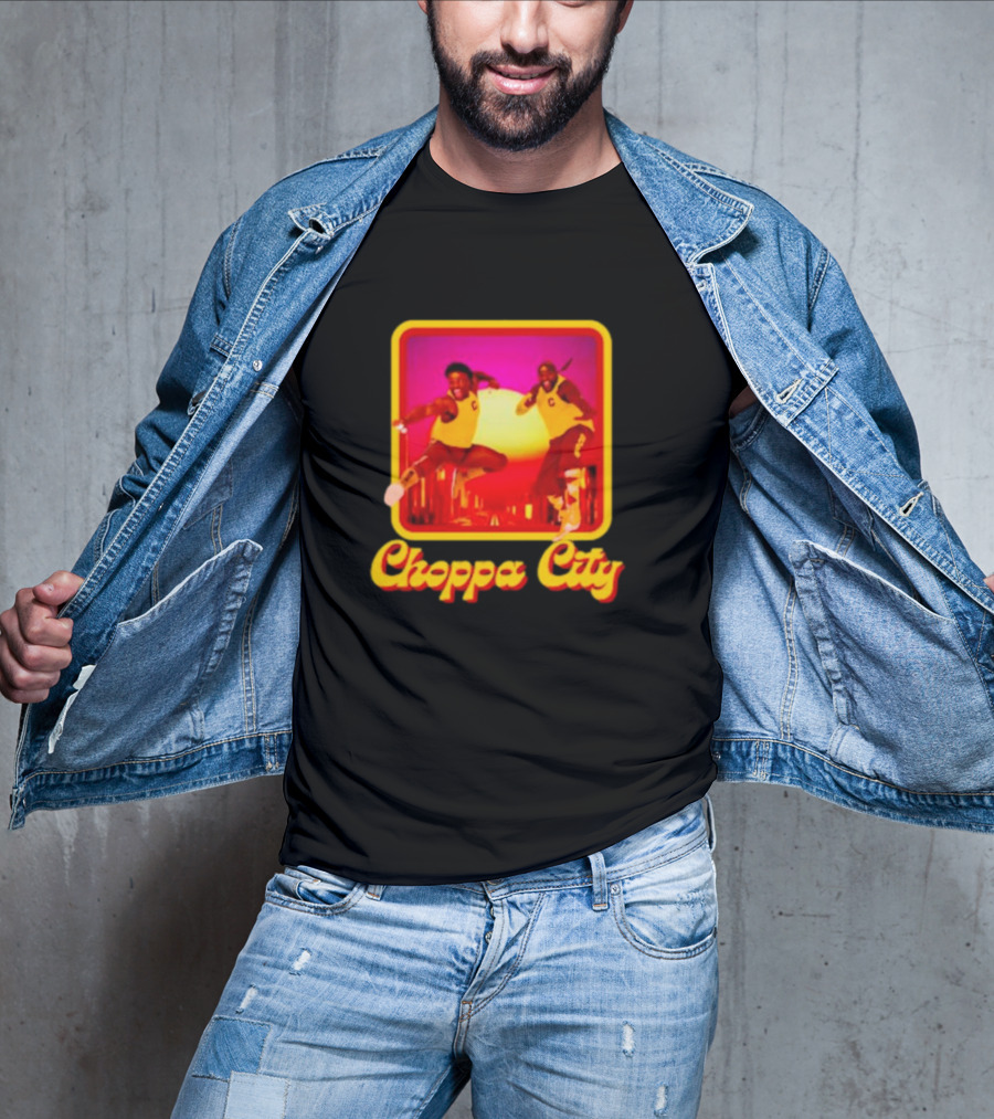 Atiba Choppa City Basketball Jump Action Duo In Yellow Outfits T-Shirt