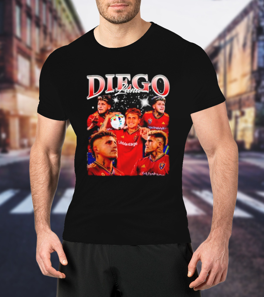 Diego Luna Real Salt Lake Soccer Star Bootleg T-Shirt