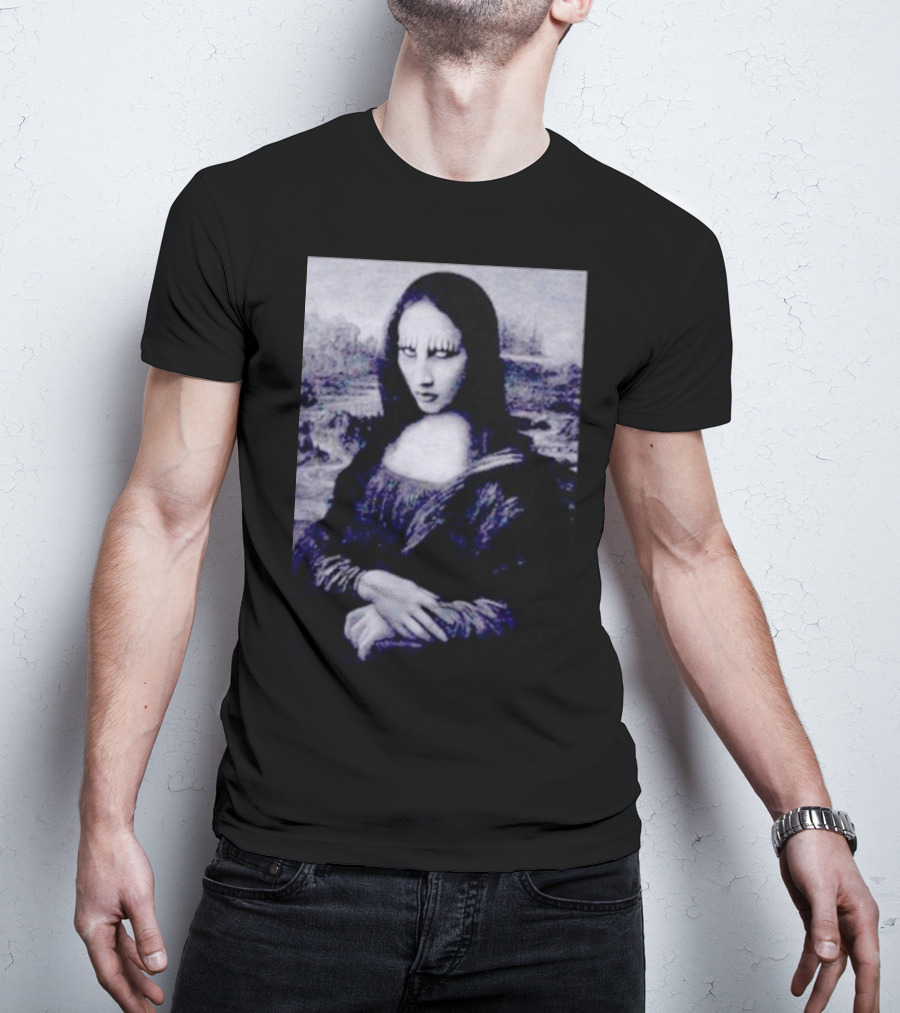Mona Manson Gothic Pop Art Painting Fusion T-Shirt