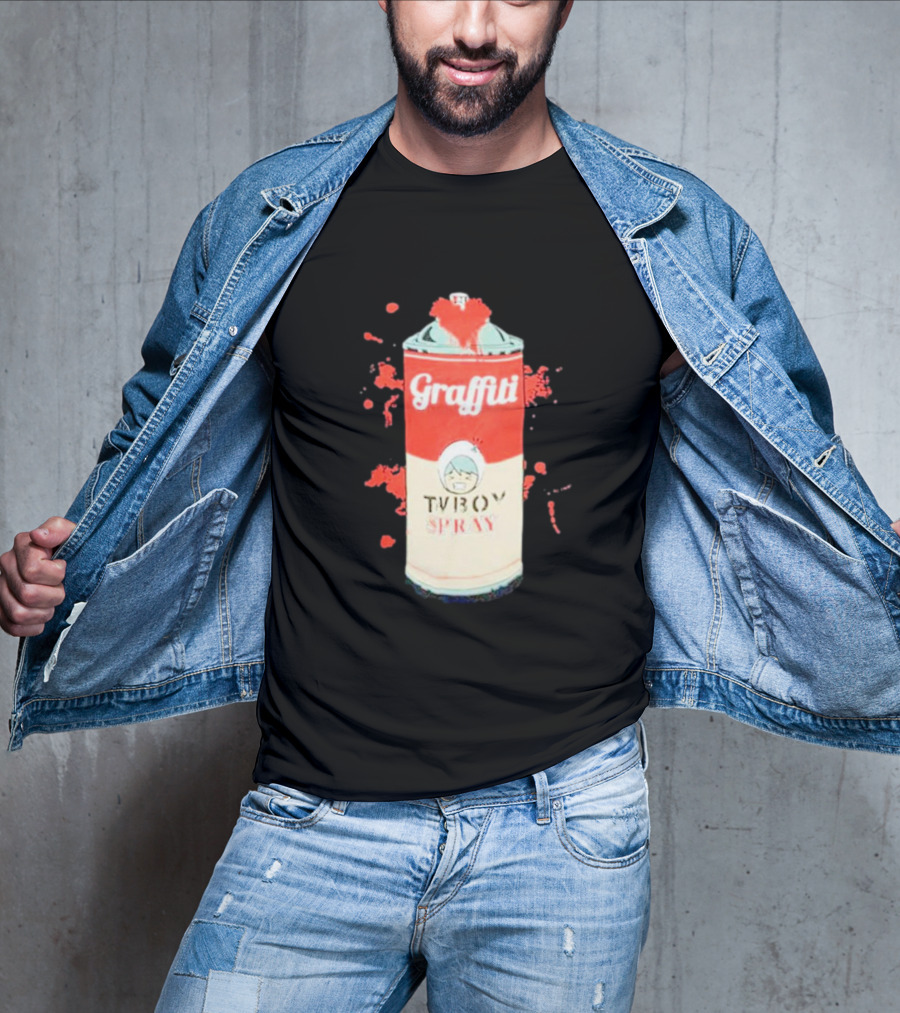 Graffiti TV Boy Spray Can Art Shawn Stockman T-Shirt