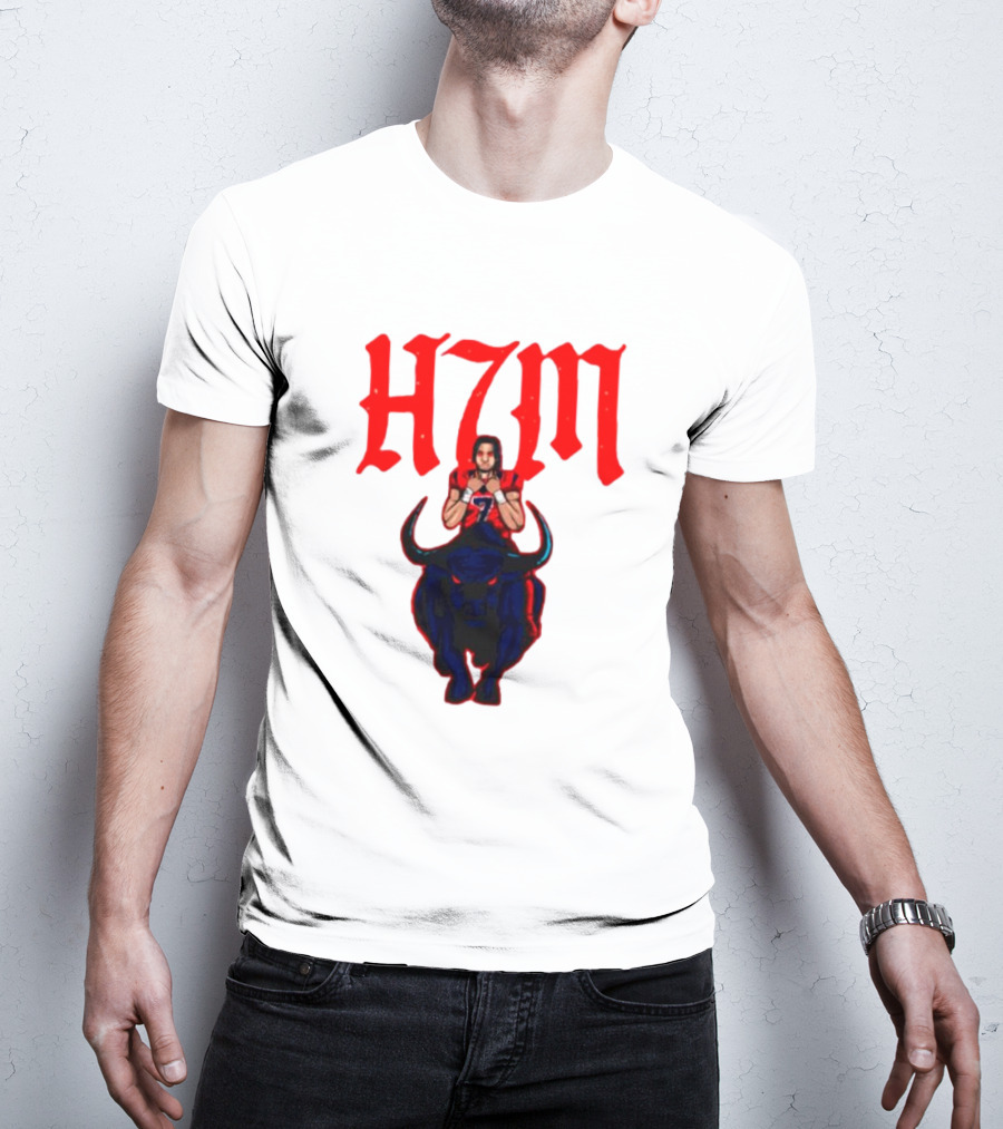 H7M CJ Stroud Houston Texans Bull T-Shirt