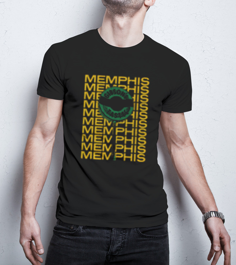 Gibson's Donuts Memphis Iconic Sweet Indulgence In Classic Green T-Shirt