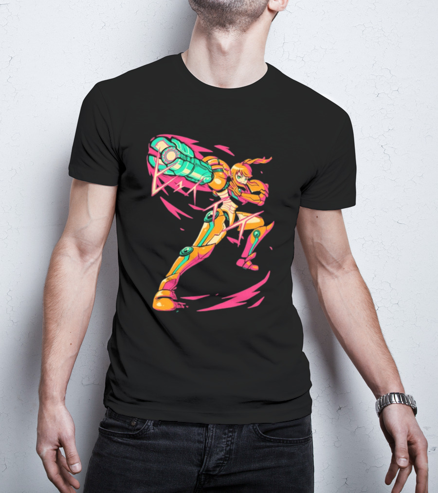 The Yetee Take Aim Metroid Samus Power Suit T-Shirt