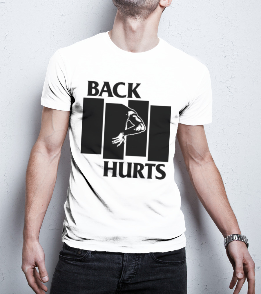 Black Flag Back Hurts T-Shirt