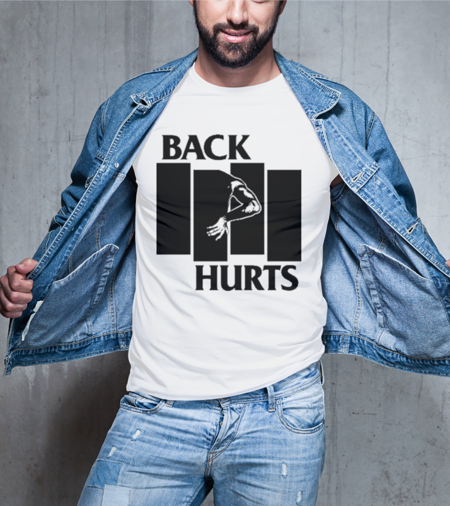 Black Flag Back Hurts T-Shirt