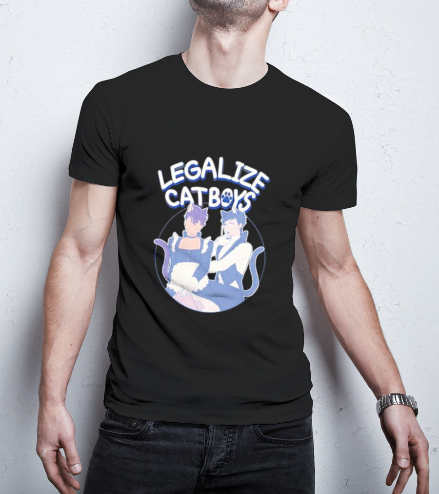 Legalize Catboys Dan And Phil-Inspired Fandom Concept T-Shirt