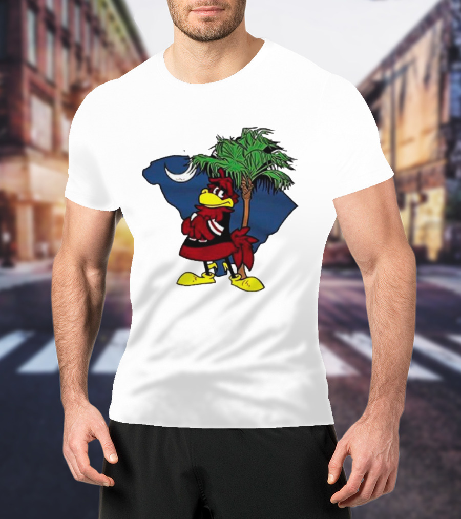 South Carolina Gamecocks Palmetto Moon Mascot T-Shirt