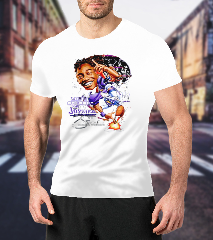 Zay’s Arcade The Joystick Zay Flowers Rookie Season Collaborator T-Shirt