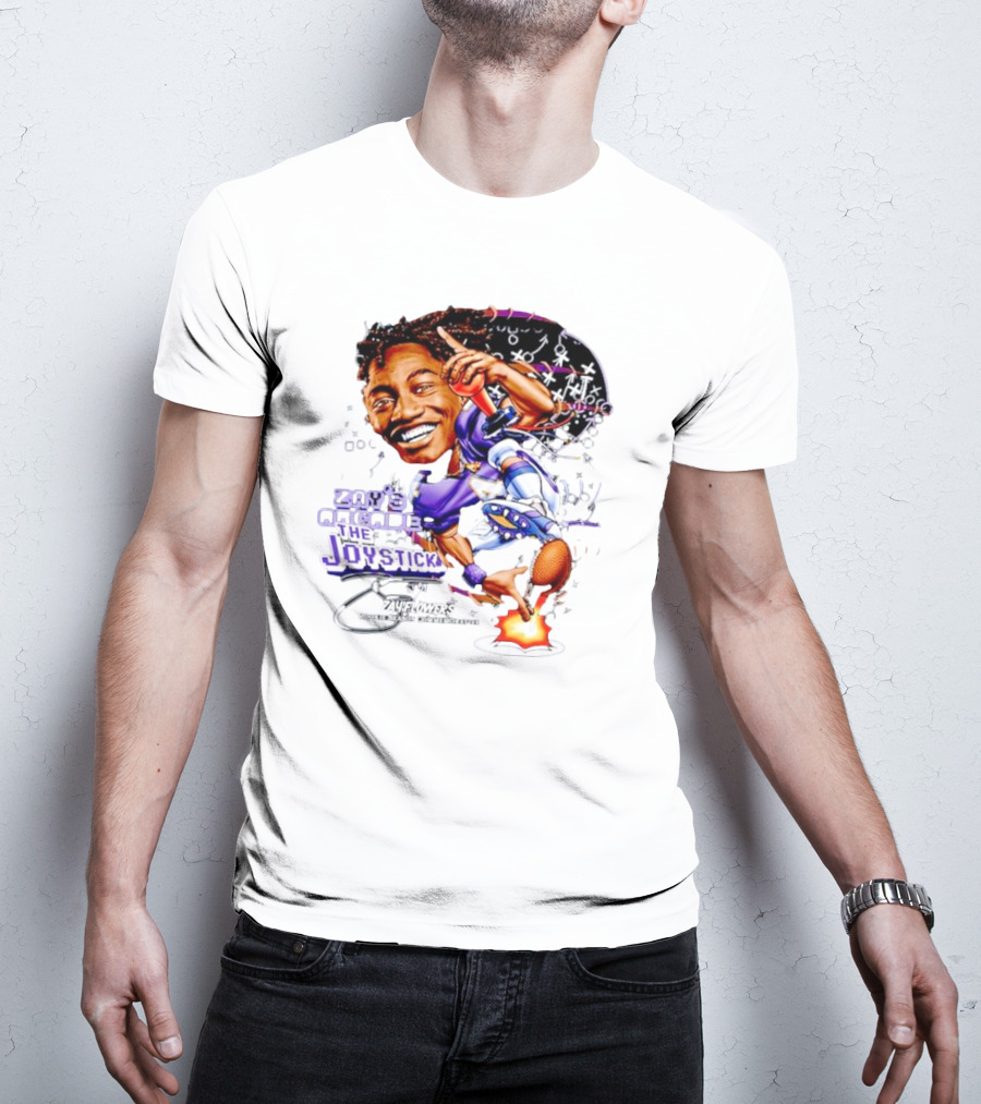 Zay’s Arcade The Joystick Zay Flowers Rookie Season Collaborator T-Shirt