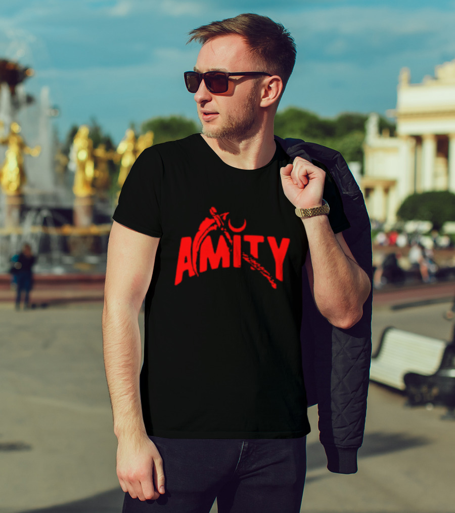 Amity Scythe Pull Me Into Hell Red Crescent T-Shirt