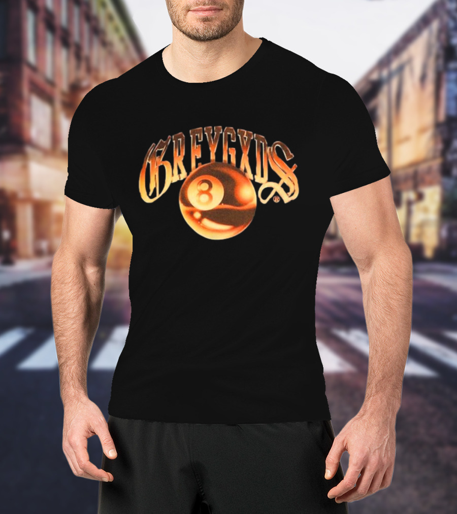 Greygods Vintage Number 8 Ball T-Shirt