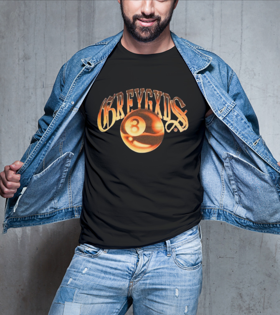 Greygods Vintage Number 8 Ball T-Shirt