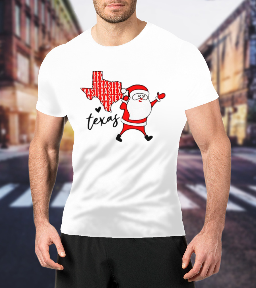 Texas Santa Claus Christmas Cheer T-Shirt