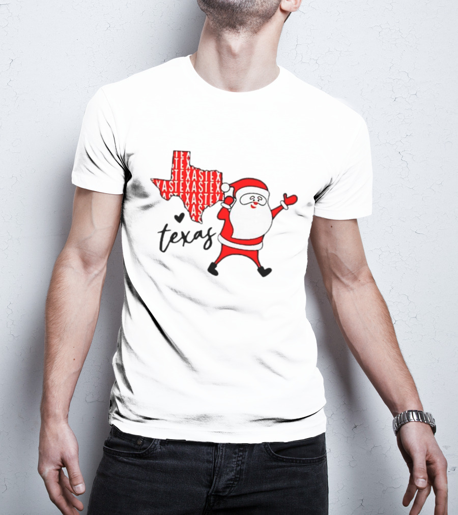 Texas Santa Claus Christmas Cheer T-Shirt