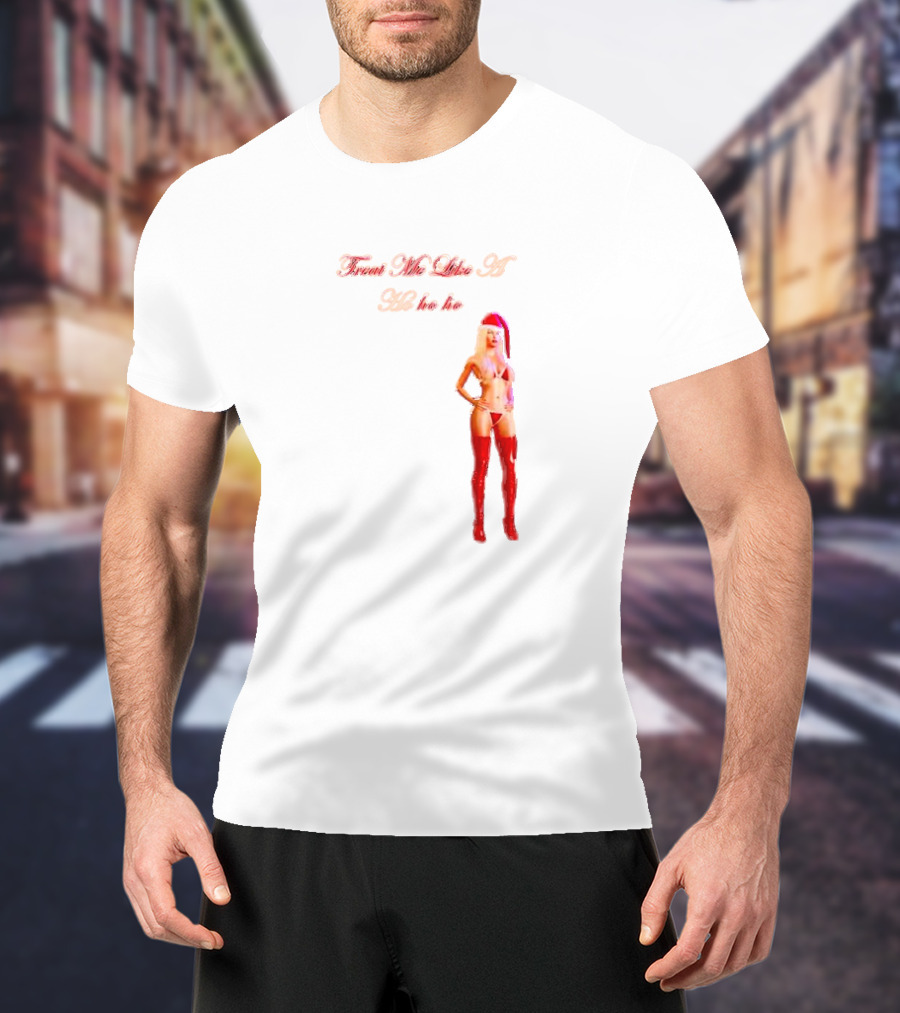 Treat Me Like A Ho Ho Ho Red Boots Santa Hat T-Shirt