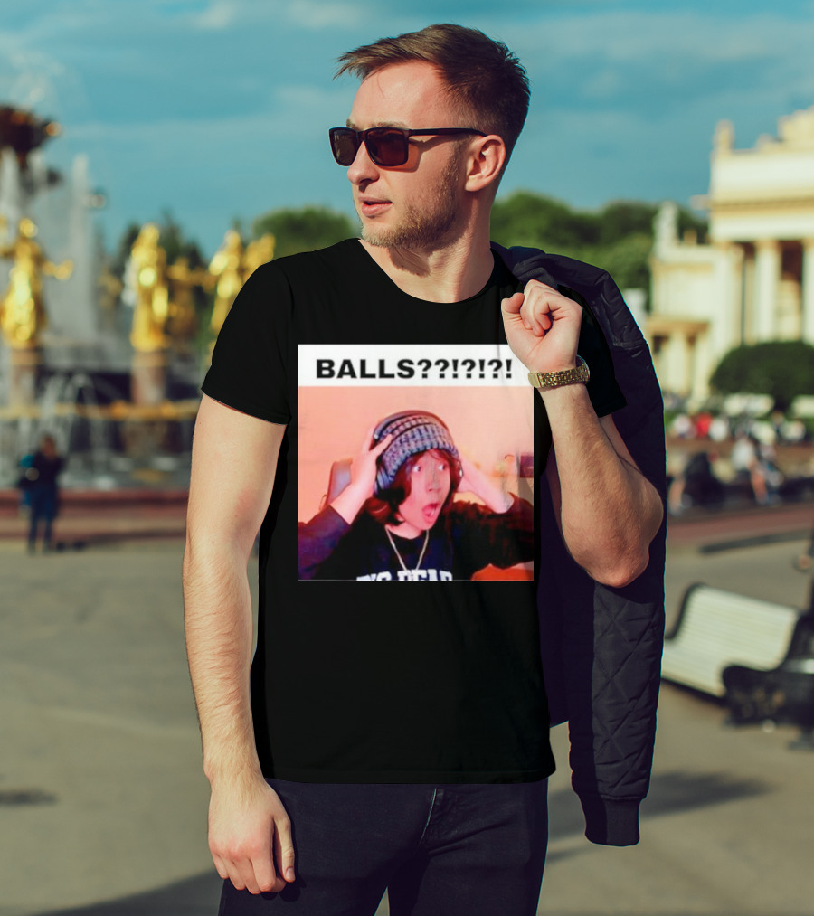 BALLS??? Quackity Reaction Meme T-Shirt