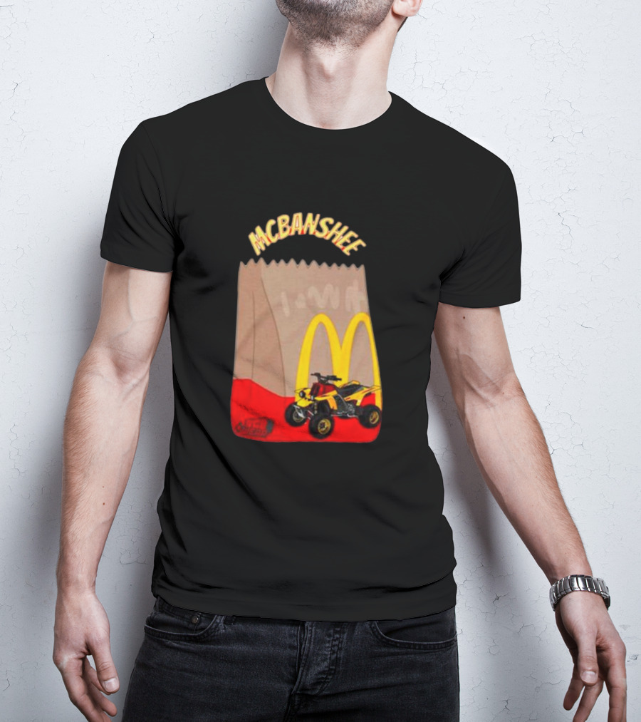 MCBANSHEE Logo Bag With Yellow Quad Bike And McDonald's Arches T-Shirt