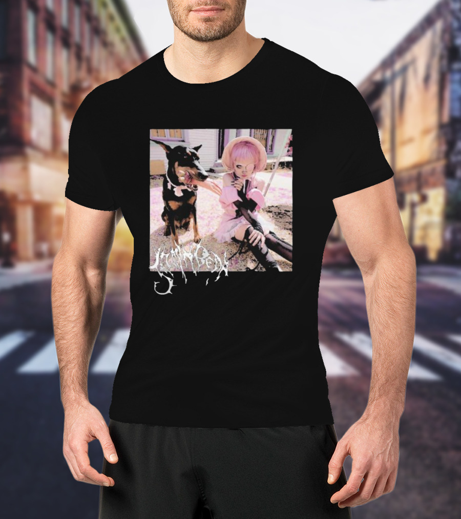 Jazmin Bean Yandere Aesthetic Pink Wig Dog T-Shirt