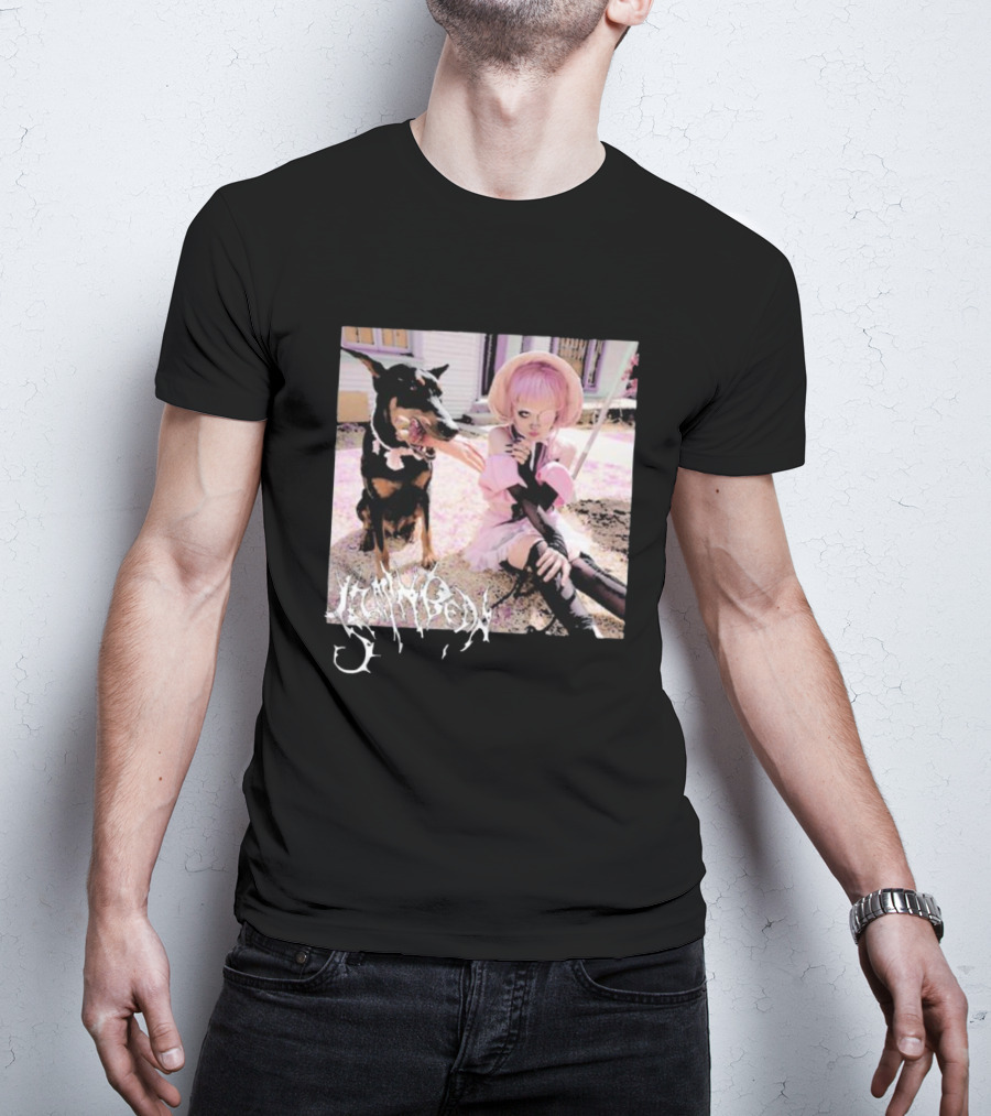 Jazmin Bean Yandere Aesthetic Pink Wig Dog T-Shirt