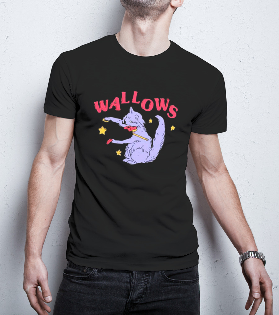 Wallows Cat Fiddle With Stars T-Shirt