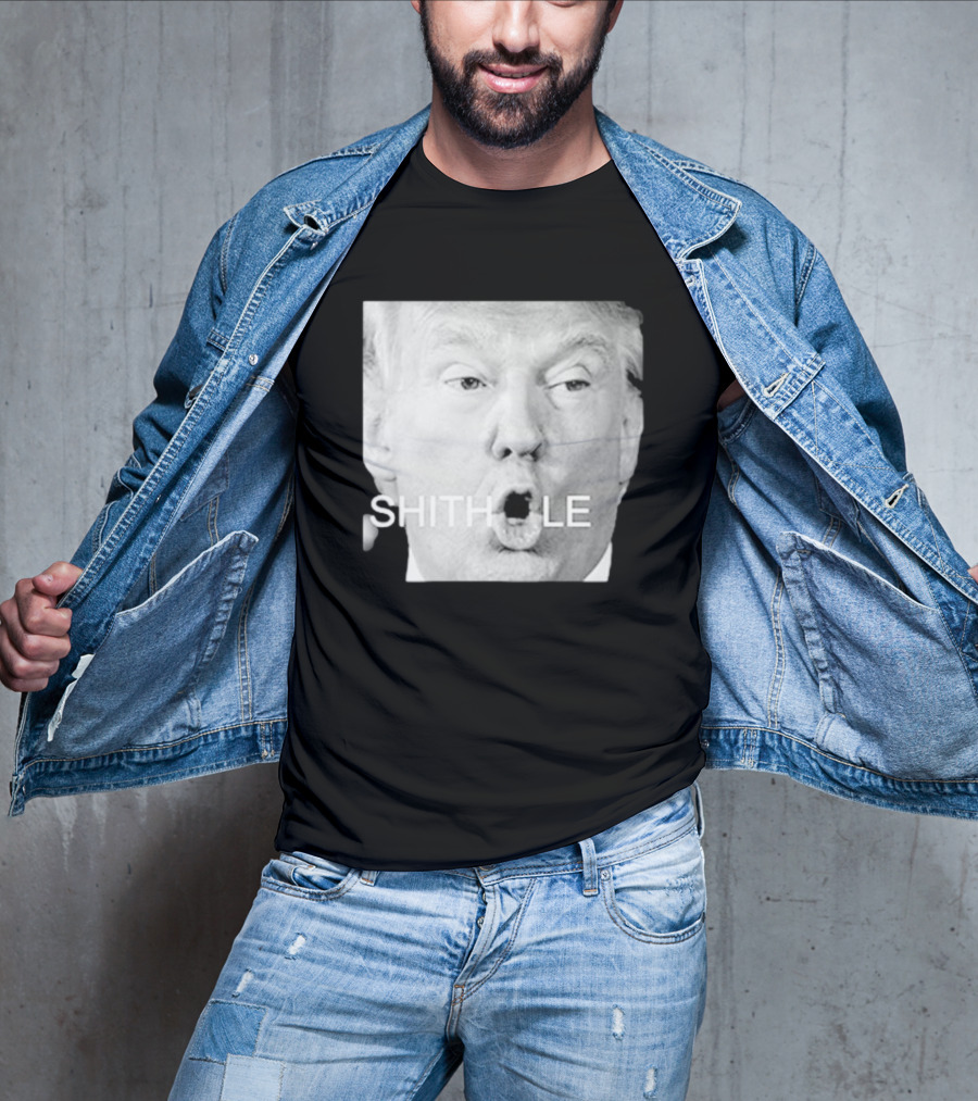 Donald Trump Shithole Portrait T-Shirt