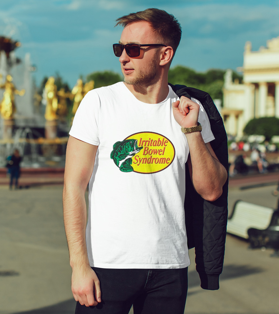 Irritable Bowel Syndrome Bass Fish T-Shirt